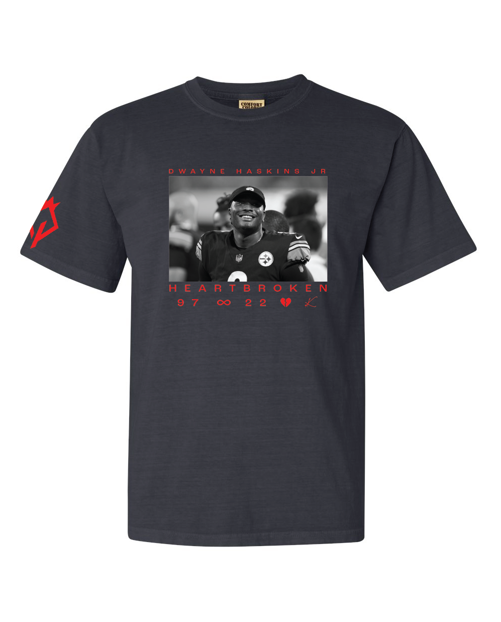 THE DWAYNE HASKINS JR FOUNDATION X KINGDOM OF PRIDE X HEARTBROKEN X KALABRYA TEE