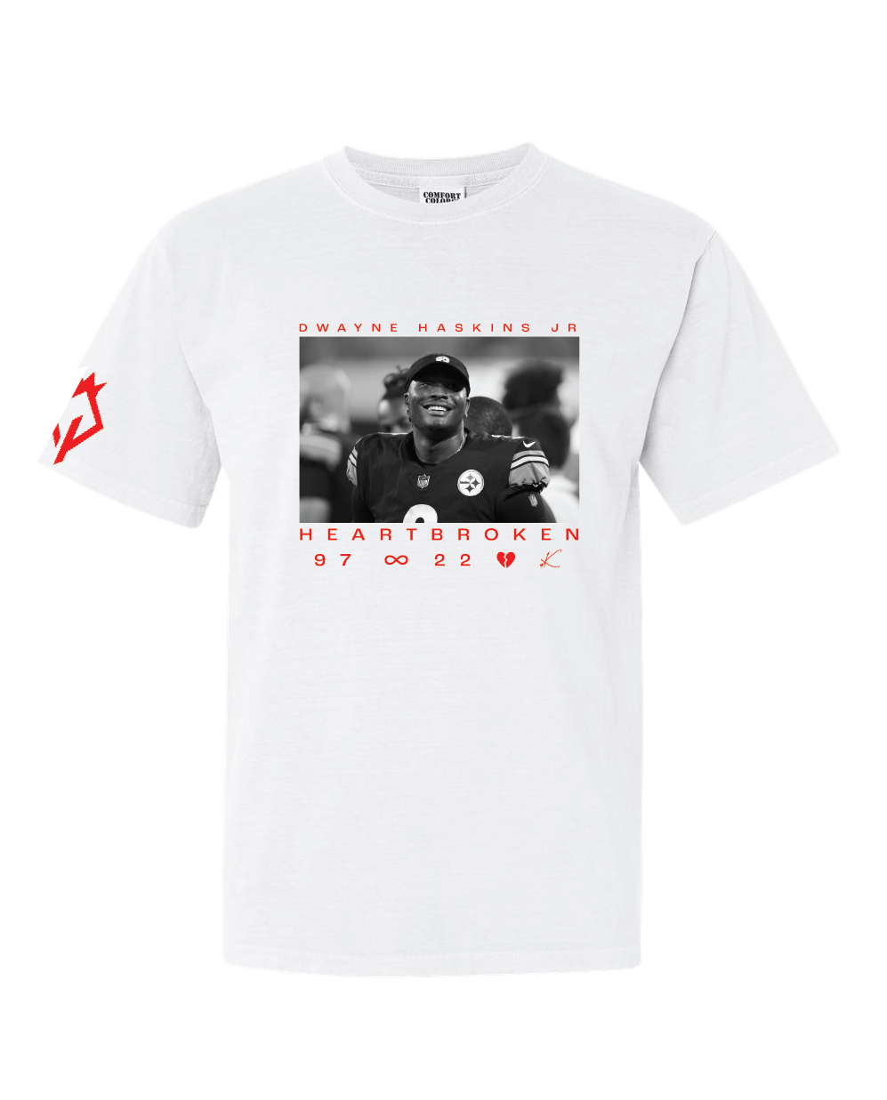 THE DWAYNE HASKINS JR FOUNDATION X KINGDOM OF PRIDE X HEARTBROKEN X KALABRYA TEE