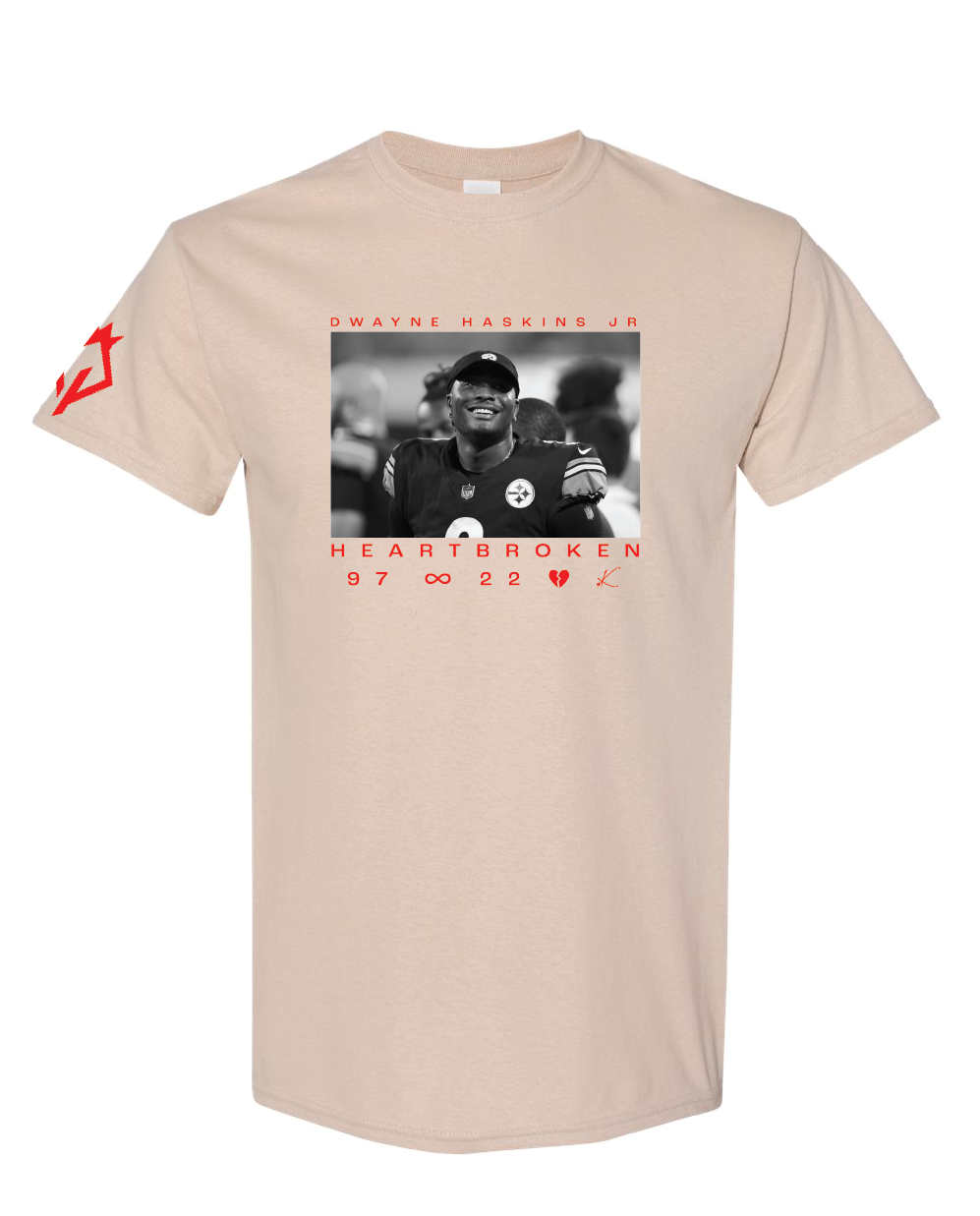 THE DWAYNE HASKINS JR FOUNDATION X KINGDOM OF PRIDE X HEARTBROKEN X KALABRYA TEE